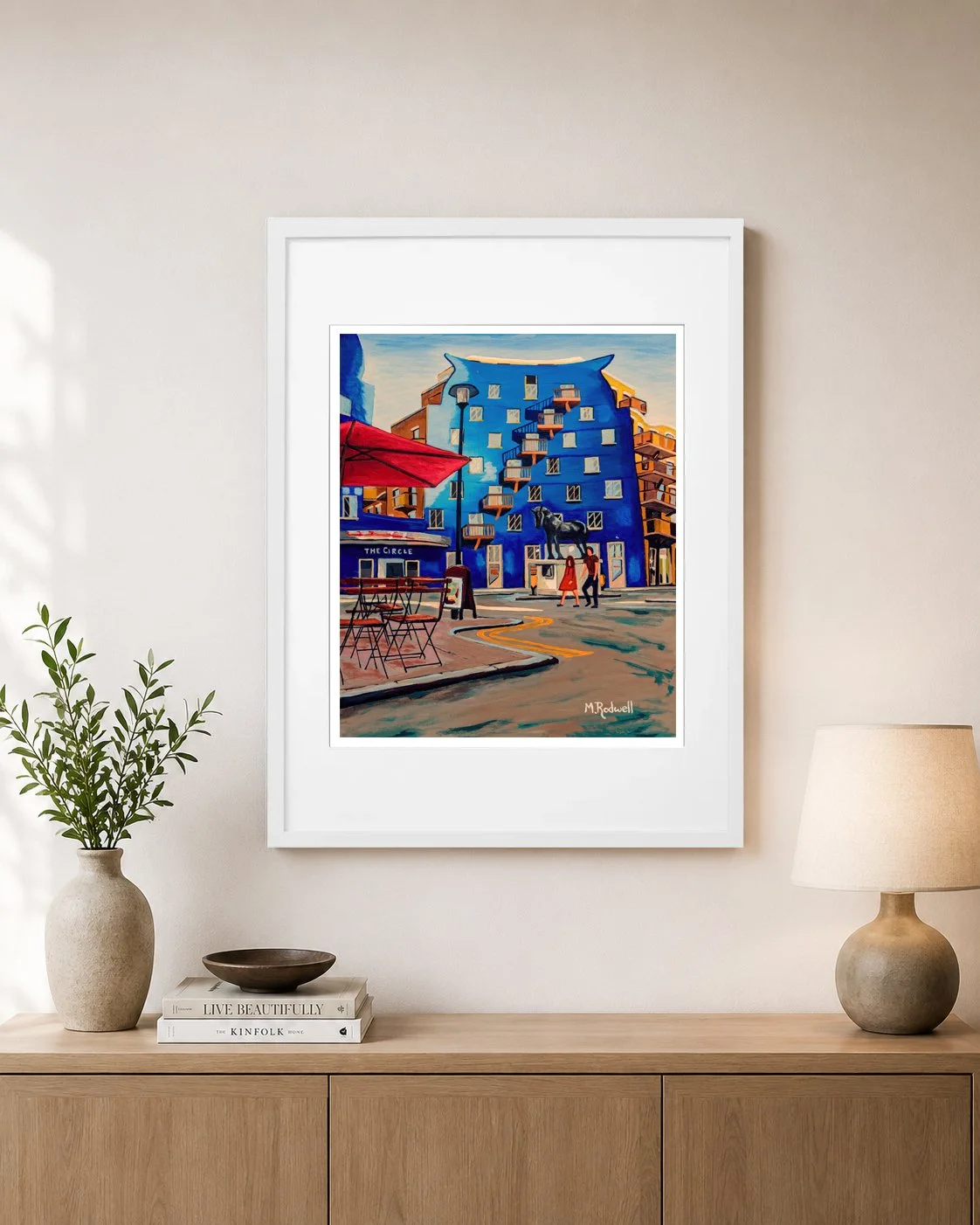 Captivating Acrylic Painting of The Circle, Shad Thames | London